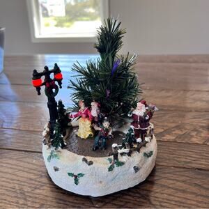 Vintage Winter Valley Battery Operated Polyresin Fibre Optic Playground